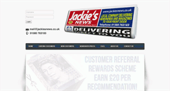 Desktop Screenshot of jackiesnews.co.uk